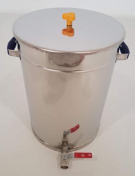 Edelstahl Rundkessel zum Wachsschmelzen 50l